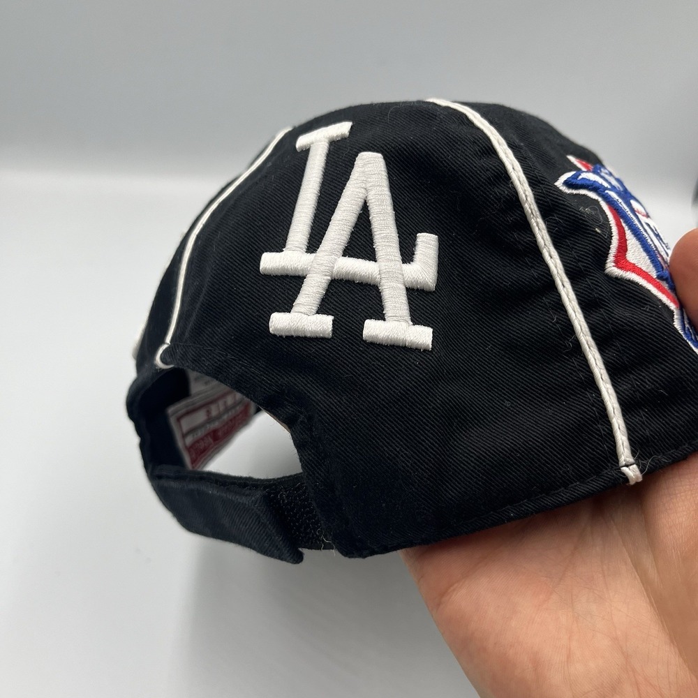Vintage American Needle World Series Hat A's vs Dodgers Snapback MLB Cap 90s - Picture 7 of 13